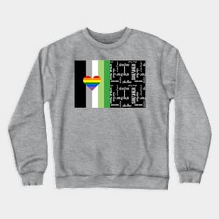 Aromantic Lesbian, She/Her Pronouns - Identity Pride Crewneck Sweatshirt